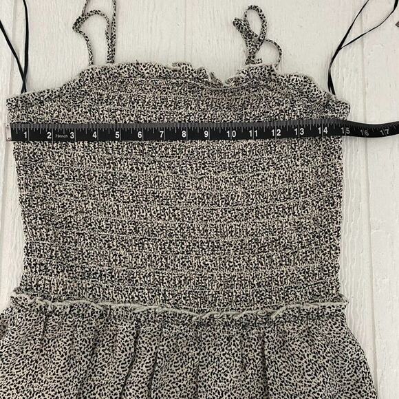 Sienna Sky Women Dress Medium Black Ditsy 90s Y2k Day-Date Picnic Sundress - Picture 12 of 16